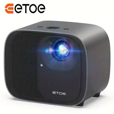 ETOE Android TV10.0 Projector,with Auto Focus, Auto Keystone, 600 ANSI Lumens,Netflix-Certified,