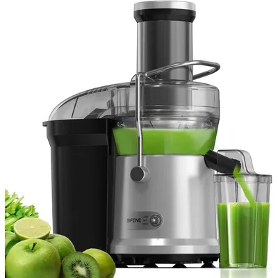 SiFENE Centrifugal Juicer Machine, Rapid 1000W Juice Extractor, Large 3.2'' Feed Chute for Whole