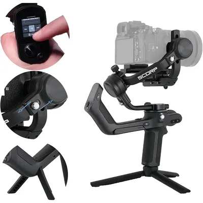 FeiyuTech SCORP-1 3-Axis Handheld Gimbal Stabilizer Handle Grip for DSLR Camera Sony with Display