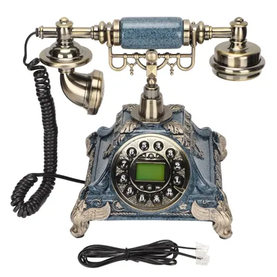 Vintage Telephone Hands Call Display FSK DTMF Push Button Multifunctional Antique Telephone For