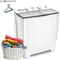 Compact Mini Twin Tub Washing Machine with Drying Rack&10 Hangers, 20 lbs Washer Mini Compact