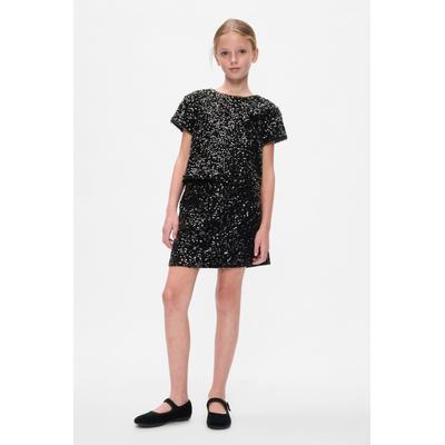 Gap Girls Black Sequin Velvet Mini Skirt (5-13yrs) - Black