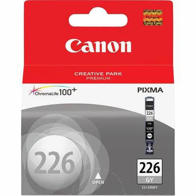 Canon Inkjet Cartridge, Dye-Based, 515 Page Yield, Gray (CNMCLI226GY) Each Canon® Ink Cartridge