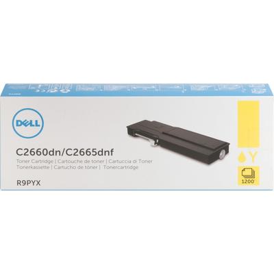 Dell Toner Cartridge for C2660, 1200 Page Standard Yield, Yellow (DLLR9PYX) Each Dell®