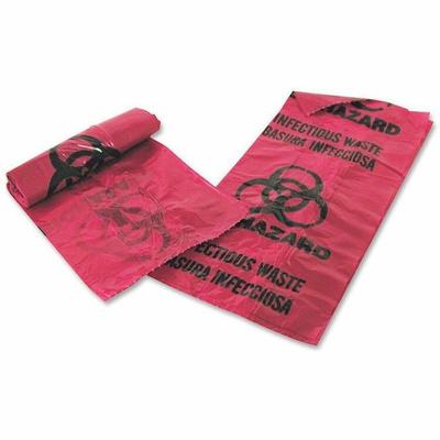Medegen Infectious Waste Bags, 1 Gallon, 11" x 14", 200 Bags/BX, Red (MHM01EB086000) Box of 200 Contaminated Waste Bag