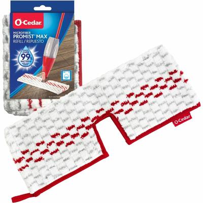 O-Cedar ProMist MAX Microfiber Spray Mop Pad, MicroFiber, White (FHP163113) Each Mop Head Refill