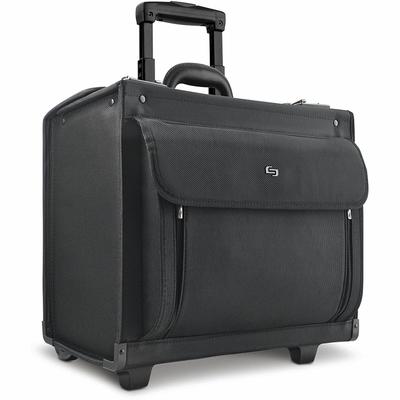 Solo Computer Catalog Case with Combination Locks, 18"x11"x15", Black (USLB784) Each SOLO® Carrying Case