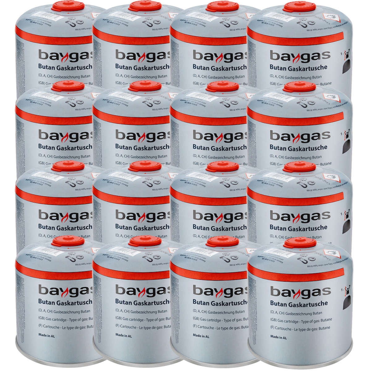 12 x Butangas Schraubkartusche 500g EN417 Gaskartusche Image