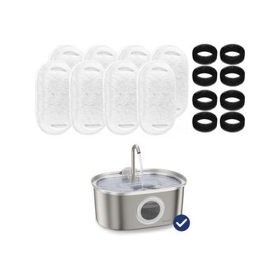 PawsPik SS-01 Cat Fountain Replacement Filters, 8 count