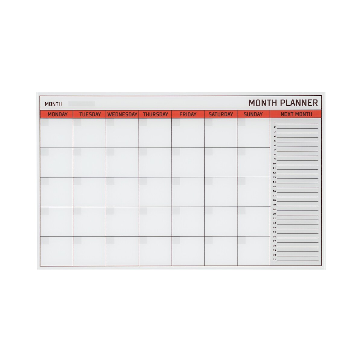 Bi-Office Glas "Month Planner" 78x48cm Image