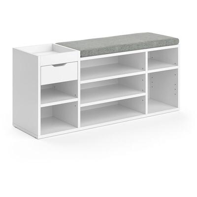 Schuhbank Eleon, Weiß, 101.1 x 45 cm, Vicco Image