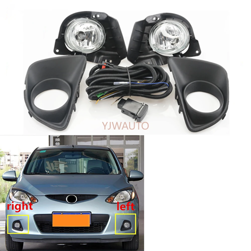 Fendinebbia Per Mazda 2 Demio M2 2007 2008 2009 2010 2011 Fendinebbia Auto Paraurti Anteriore Griglia Lampada di Segnalazione di Guida Fendinebbia Montaggio