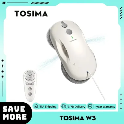 TOSIMA W3 Fensterputzroboter, max. 3800 Pa Saugkraft, bidirektionales automatisches Spray, 80 ml Image