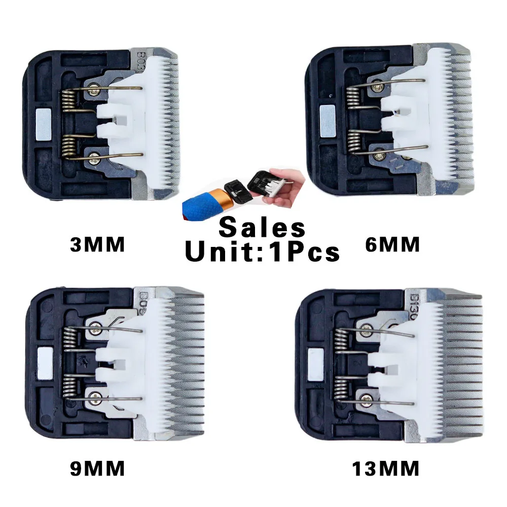 1Pcs Original Pet Clipper Klinge 1/3/6/9/13mm Keramik Cutter Kopf Für AOBO VS888 MDB22 Katze Pflege Hund Haar Trimmer Professionelle Image