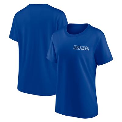 AIG Womens Open Small Logo T-Shirt - Royal - Damen Image