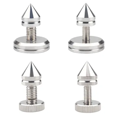 4PCS M6 M8 HIFI Audio Lautsprecher Verstärker Spikes Reinem Kupfer Rhodiniert Shock Pad Lautsprecher Reparatur Teile Fuß Nägel/Pads stehen Image
