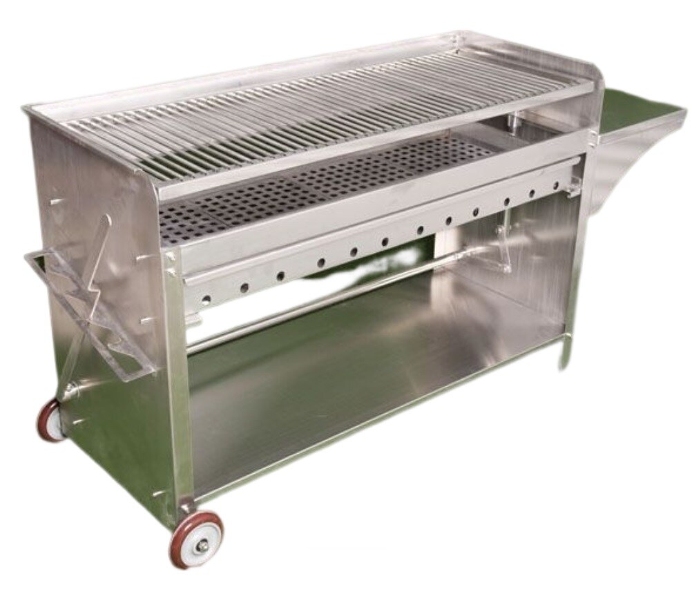 115cm Holzkohlegrill Edelstahlgrill gewerbliches Rostbratgerät Image