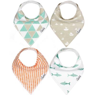 Copper Pearl Baby Bandana Bibs, 4 Pack - Pacific