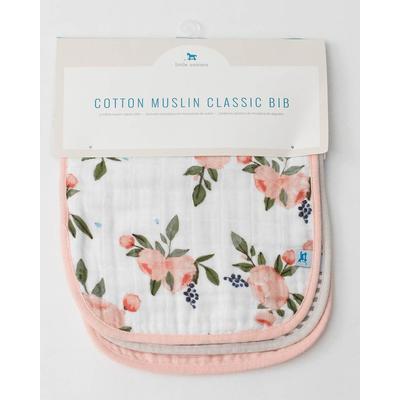 Little Unicorn Cotton Classic Bib 3-Pack - Watercolor Roses