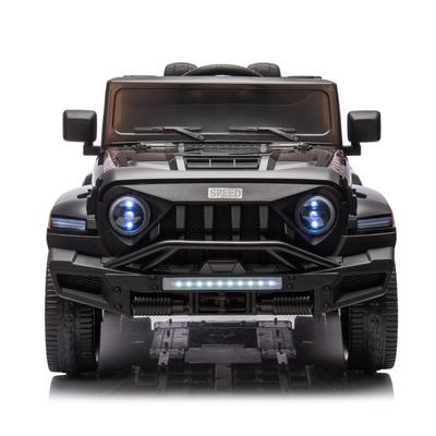 24V 4WD Ride-On Truck for Kids, Remote Control, Music, LED Lights, & Rocking Chair Mode