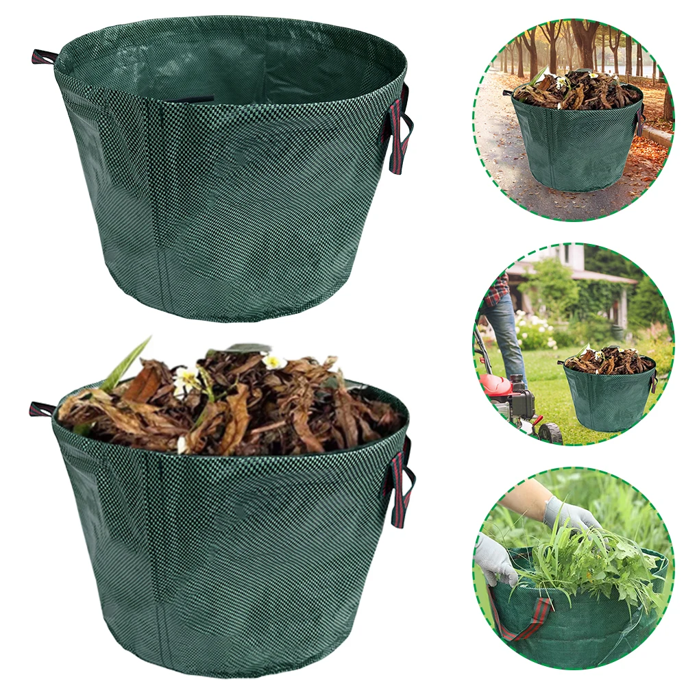 50l wieder verwendbare Garten tasche wasserdichte Garten Rasen blatt Tasche faltbare Garten Müll Abfall behälter Aufbewahrung tasche für Blumen Hecke Image