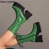 2025, Gothic Punk Mode Frauen Stiefeletten Keile High Heels Plattform Stiefeletten Weibliche Straße Cosplay Herbst Winter Schuhe