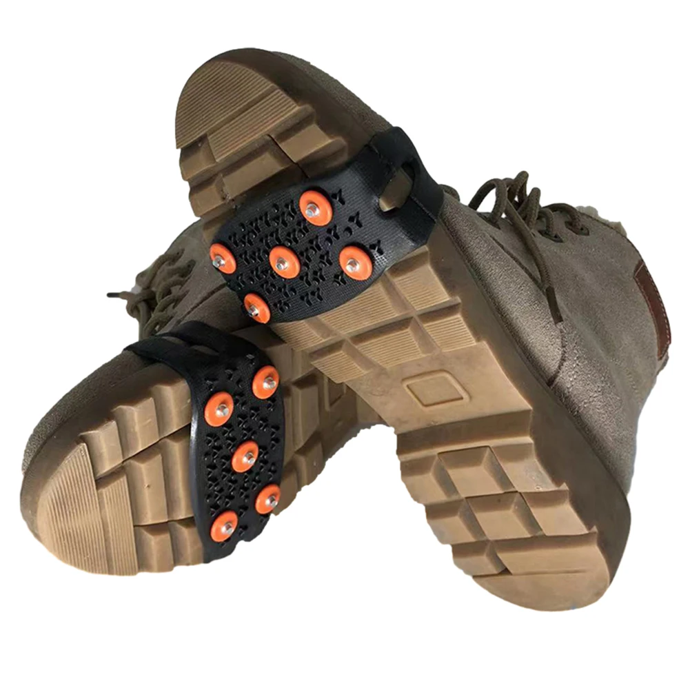 5-Stud-Steigeisen Anti-Rutsch-Bergsteiger Stollen Unisex Schnee klaue Schuh abdeckungen Walking Wander zubehör Image