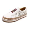 Damen Turnschuhe vulkan isierte Schuhe aushöhlen lässige Damenschuhe Slip Mode elastische atmungsaktive Damenschuhe plus Größe 43