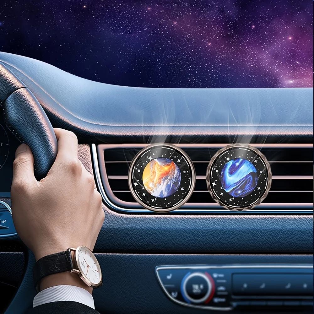 Auto Entlüftung Duft Clip Auto Luft auslass Parfüm Planet Serie Styling Rotation Auto Lufter frischer Parfume Aroma langlebig Image