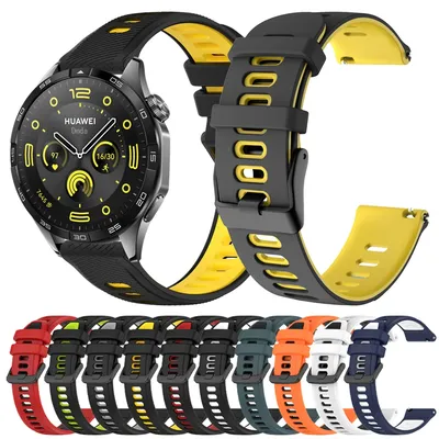 22 mm 20 mm Silikonarmband für Huawei Watch GT 4 Pro 46 mm Band GT 3 SE 2 42 mm HONOR Magic Watch 4 GS 3 Pro ES Ersatzarmband Image