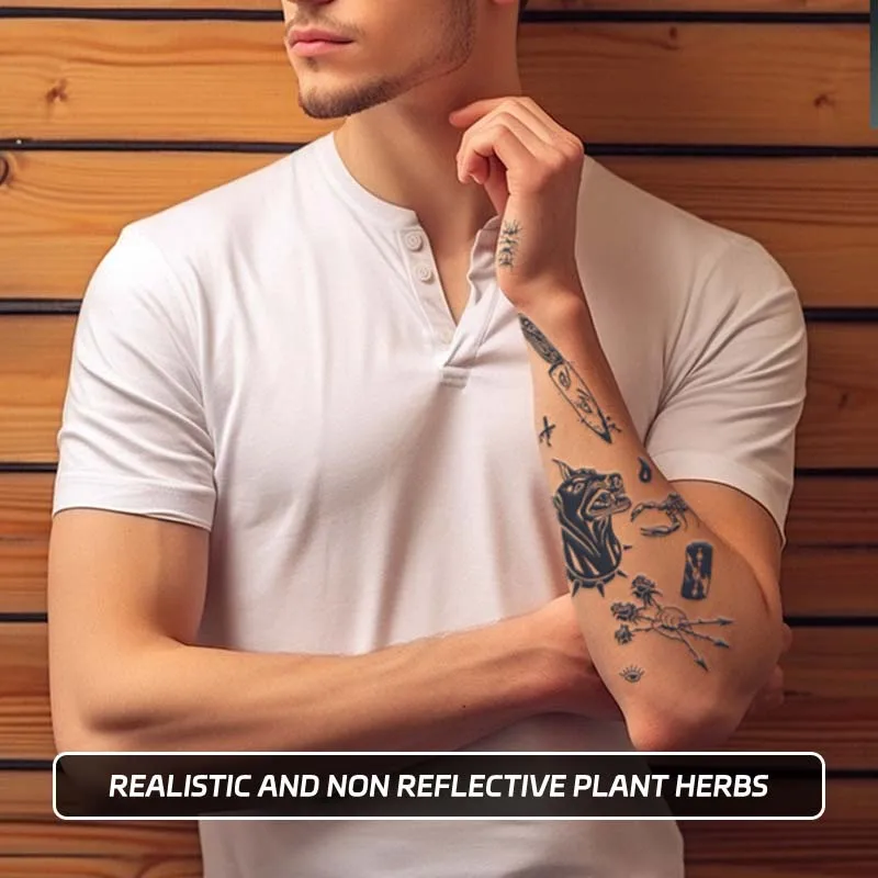 Langlebig, wasserdicht, für ein bis zweimal Wochen, Totenkopf-Schuhwürfelmuster, temporärer Tattoo-Aufkleber, simuliertes, nicht reflektierendes Fake-Tattoo Image