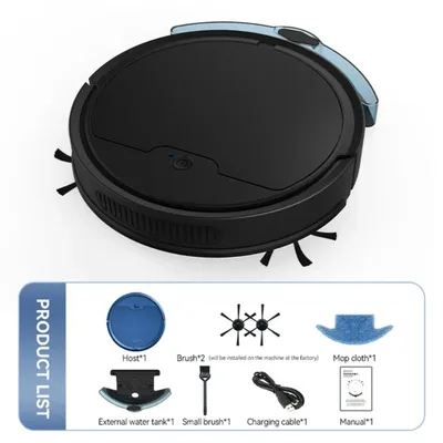 BowAI 3-in-1 intelligenter Kehrroboter für Zuhause, Mini-Kehrmaschine, Kehren und Staubsaugen, Image