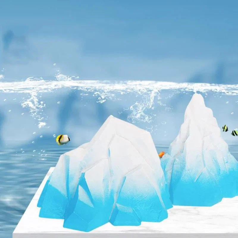Künstliche Eisberg Aquarium Dekorationen Ansicht Rock Höhle Stein Steingarten Berg Aquarium Ornament Dekoration Aquarium Hintergrund Image