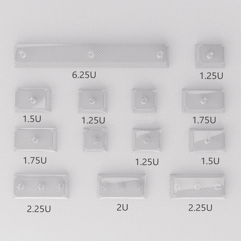 1 Stück leere xda-Tasten kappen 1,5mm Dicke für mechanische Tastaturen verbessern Ihre Schreib leistung transparente Tasten kappe Image