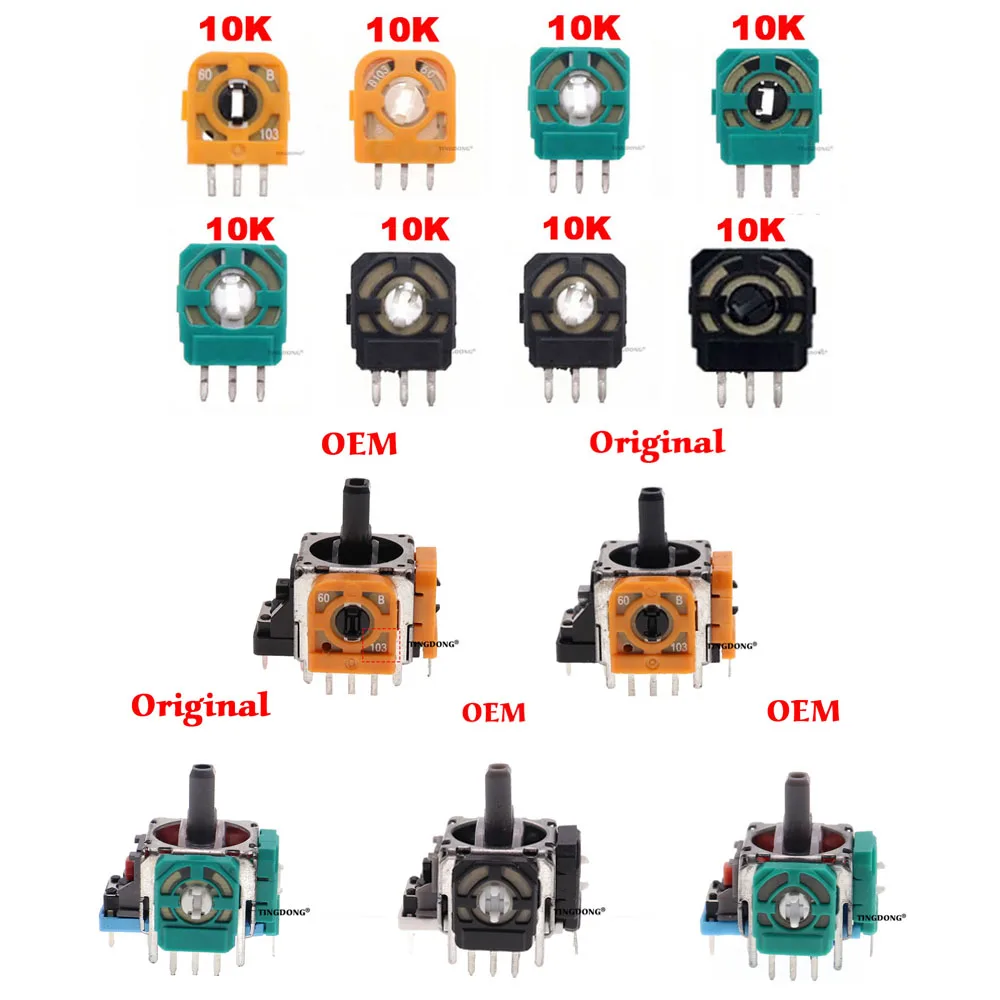 1 stücke rechts/links Joystick 3d Analog Stick Sensor für Playstation 4 ps4 Controller Dualshock 4 Reparatur Spiele Zubehör Image