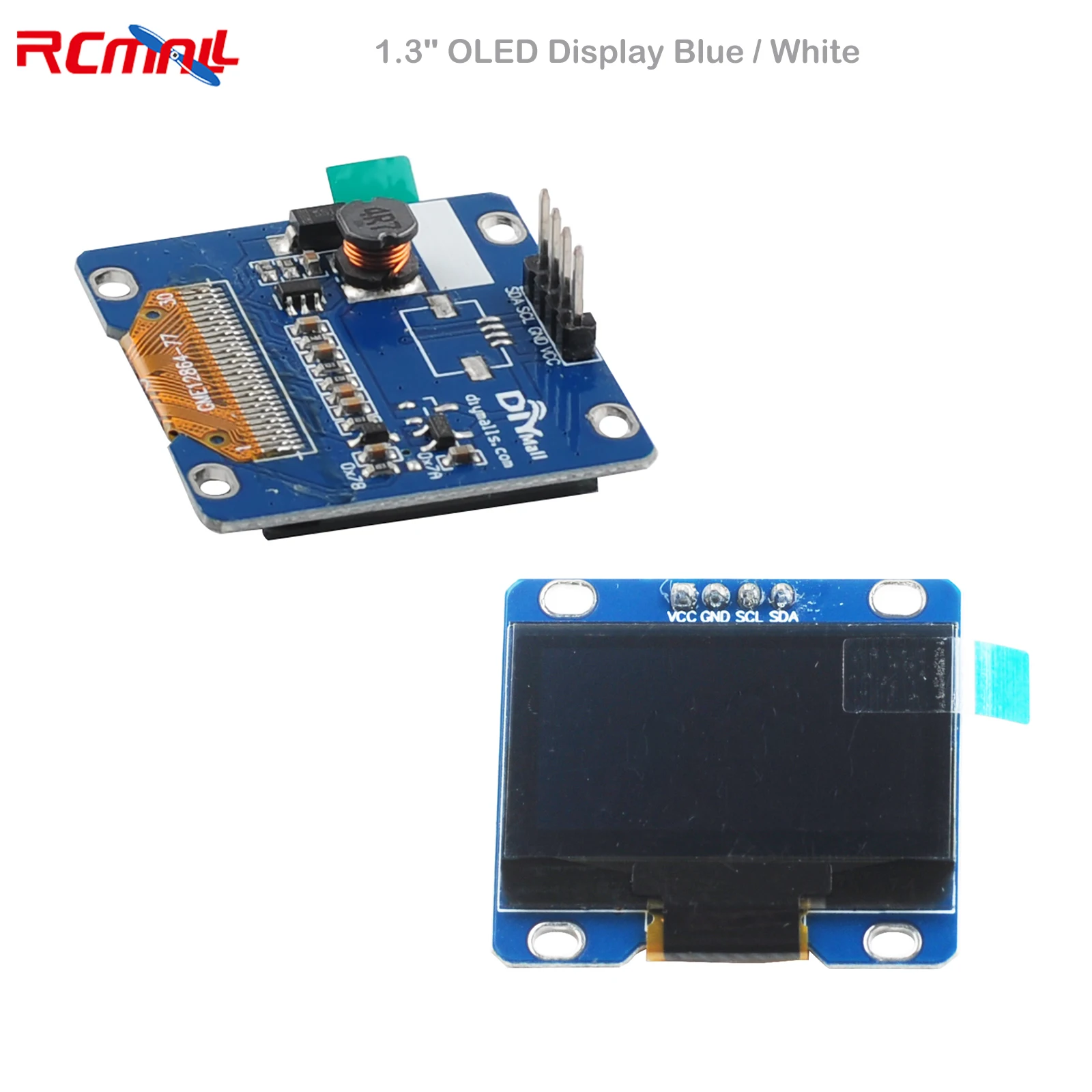 1,3-Zoll-OLED-Display Blau/Weiß I2C IIC Seriell 128X64 SH1106 LCD-13-Zoll-Bildschirmmodul für Arduino 51 MSP420 STIM32 SCR Image