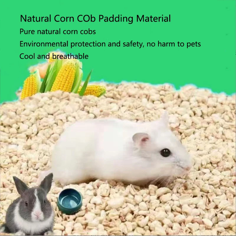 200/500g natürliche Maiskolben Hamster Ratten maus Bettwäsche Nest Kissen Material für Meers chweinchen Kaninchen Chinchillas entfernen Geruch Image