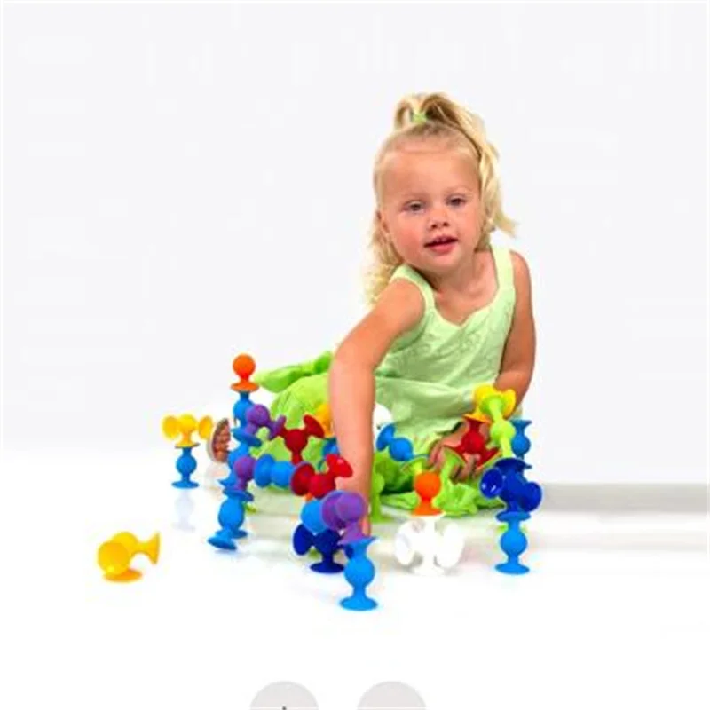 Magische Magie klebrige Musik Spielzeug Saug Darts cheibe Kinder Puzzle Spleißen Baustein Spielzeug Weich kleber Saug stab Image