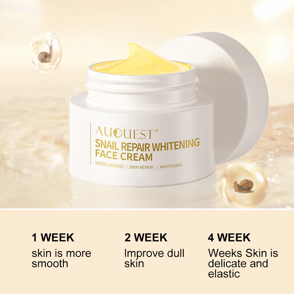 Auquest Schnecke Kollagen Gesichts creme White ning feuchtigkeit spendende Anti-Aging-Gesichts creme Hautpflege produkte Image