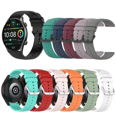 20 22 mm Silikonarmband für Haylou Solar Plus RT3/Watch 2 Pro/RT2 LS10/RS4 LS04/Uhr R8 S8 Smartwatch Band Armband Zubehör Image