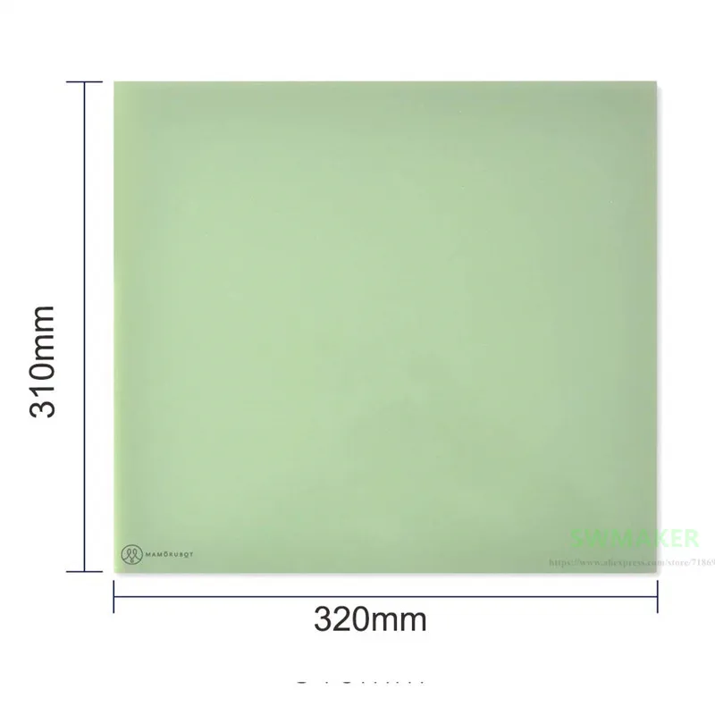 310 x 320 x 3 mm 3D-Druckerplattform Polypropylen-Bauplatten Polyglas für Creality CR-10S Pro und CR-X Image
