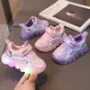 Süße Hallo Kitty Freizeit schuhe für Baby Mädchen Kinder führte leichte Turnschuhe Kinderschuhe Kleinkind Wanderschuhe Kinder Anti-Rutsch-Schuhe