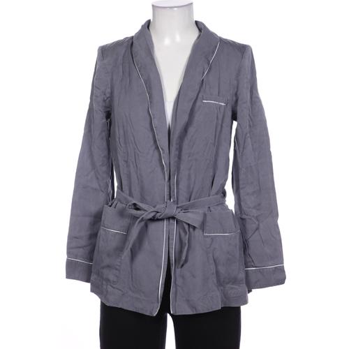 H&M Damen Blazer, Gr. 34, blau, Lyocell