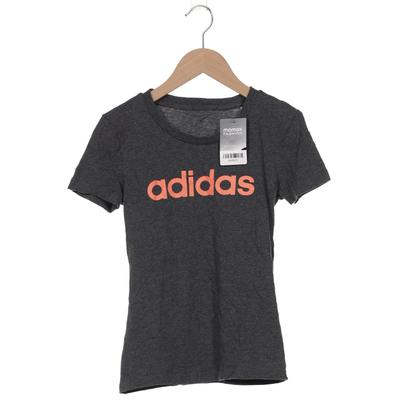 adidas Damen T-Shirt, Gr. 32, grau, Baumwolle