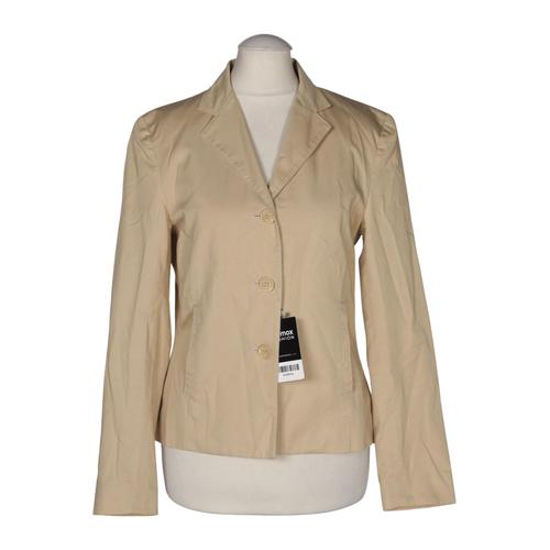 H&M Damen Blazer, Gr. 34, beige, Baumwolle, Viskose