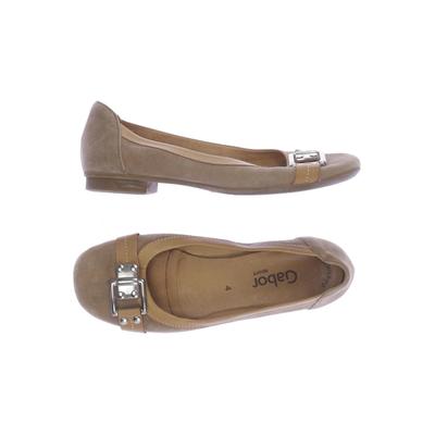 Gabor Damen Ballerinas, Gr. 4, braun, Leder