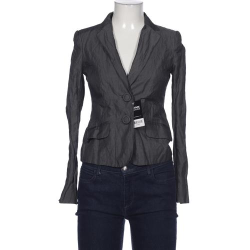 H&M Damen Blazer, Gr. 34, grau, Baumwolle, Synthetik, Viskose