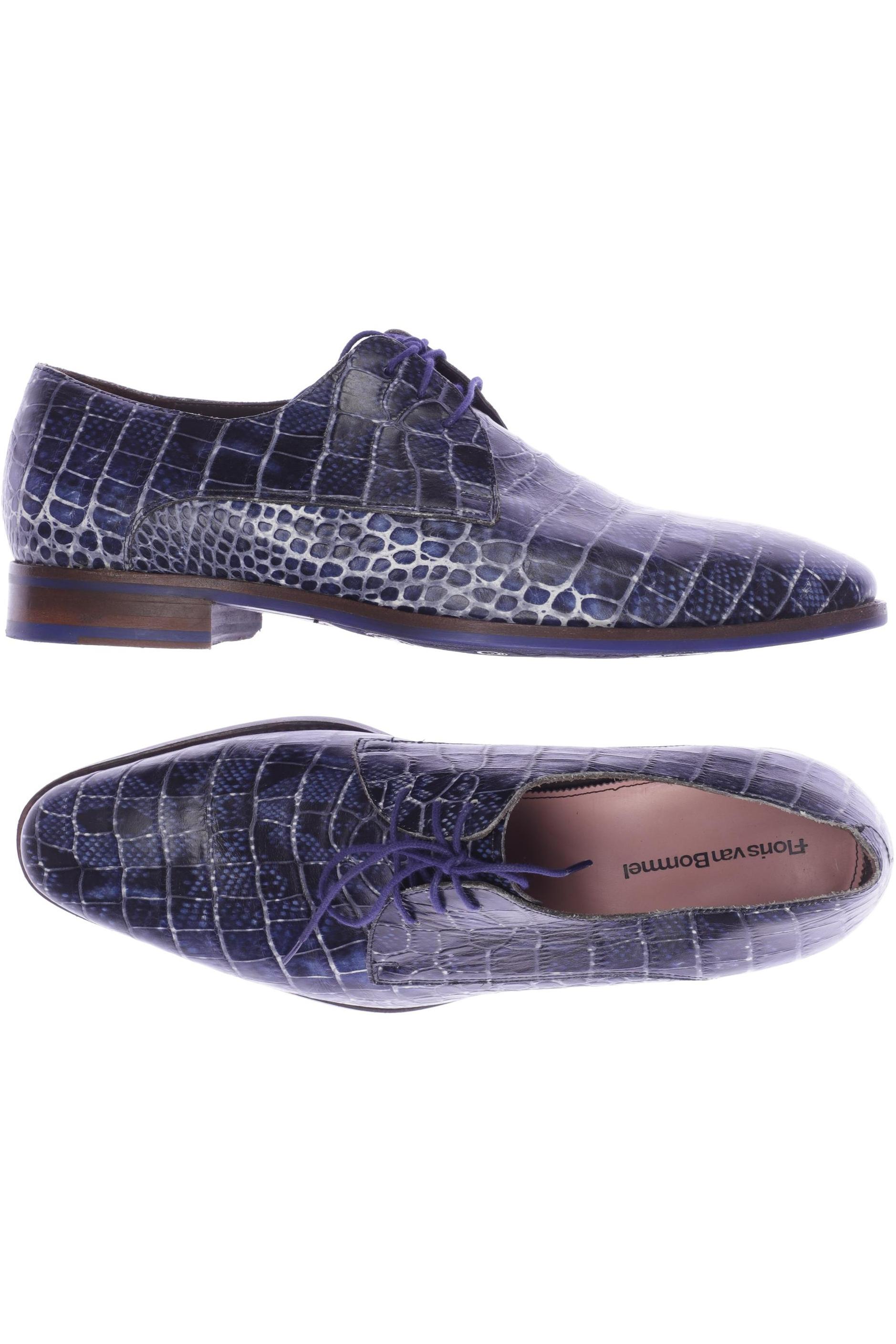 Floris van Bommel Herren Halbschuh, Gr. 8.5, blau, Leder Image