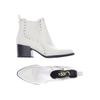 Sam Edelman Damen Stiefelette, Gr. 35.5, weiß, Kunstleder