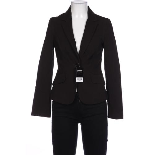 H&M Damen Blazer, Gr. 34, braun, Elasthan, Synthetik, Viskose